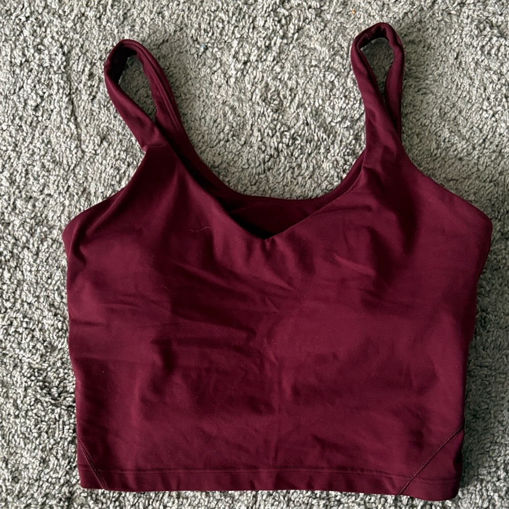 Lululemon Athletica Burgundy Tank Top
